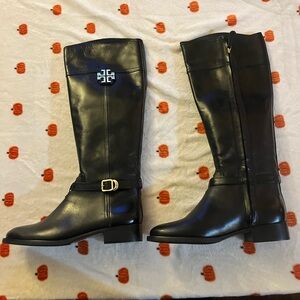 Tory Burch Black Knee Boots